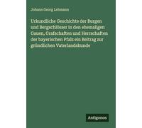Urkundliche Geschichte der Burgen und Bergschlösser in den ehemaligen Gauen, Grafschaften und Herrschaften der bayerischen Pfalz ein Beitrag zur gründlichen Vaterlandskunde