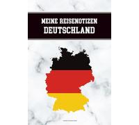Urlaub in Deutschland: Reisetagebuch für Deutschlandreise MEINE REISENOTIZEN DEUTSCHLAND Buch A5 liniert zum Selbstgestalten für Reise notiere Erlebnisse im Tagebuch mit Checkliste und Bucket-Liste
