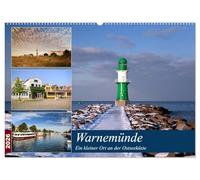 Urlaub in Warnemünde (Wandkalender 2026 DIN A2 quer), CALVENDO Monatskalender: Ein kleiner Fischerort an der Ostseeküste