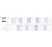 Urlaubsplaner 16 Mon 2027: Wandkalender 100x30 cm mit 16 Monaten auf 1 Seite (Dez. Vorjahr - März Folgejahr), für 25 Personen, Wochenzählung, gefalzt, Ferientermine, Sonn- & Feiertage