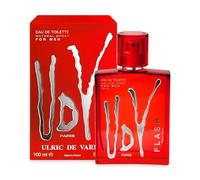 Urlic De Varens Flash Men Agua de Tocador - 100 ml | Fresh Woody Spicy - Colonia para hombre con manzana, canela y madera de cedro, hecha en Francia, vegana y libre de crueldad