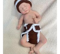 URMLHNRZ Bebé renacido durmiendo plácidamente: muñeca Realista de Silicona de 43 cm con Peso, Apta para el baño y Duradera, Ideal para Regalar, coleccionar y para Mayor Comodidad Emocional.