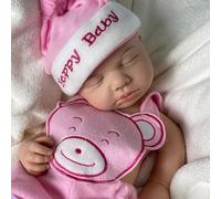 URMLHNRZ Muñeca bebé de Silicona Impermeable para Dormir | Muñeca Realista de 50 cm con Peso | Platino Premium, Segura y Coleccionable | Set niños y Adultos Mayores