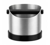 URMONA Depósito para portafiltros, 1,3 L, acero inoxidable, caja para posos de café, con barra Knock extraíble y base antideslizante, accesorio para filtro portafiltro Delonghi Sage Ninja (plata)