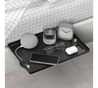 URMONA Mesita de Noche Flotante 32 x 23 cm, Bandeja con Clip para Cama