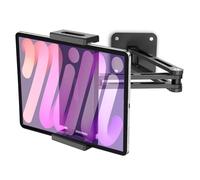 urmust Soporte de pared para tableta, rotación de 360°, soporte de pared ajustable para iPad, con brazo extensible de aluminio ajustable para iPad Mini/Air/Pro/Galaxy Tab/Kindle/Switch, todos los