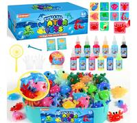 URMYWO Aqua Gelz, 3D Magic Water Elf Kit con 12 Geles y 10 Moldes para Manualidades Niños Creativas, Juguetes DIY, Juegos Educativos y Regalo Original para Niños y Niñas a partir de 3 Años