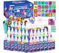 URMYWO Aqua Gelz, 3D Magic Water Elf Kit con 36 Geles y 24 Moldes para Manualidades Niños Creativas, Juguetes DIY, Juegos Educativos y Regalo Original para Niños y Niñas a partir de 3 Años