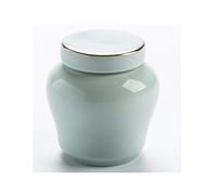 Urn Para Cenizas Mini Cremación for Despojos Mortales Urna Funeraria for Cenizas Humanas Pequeña Cerámica Pintado A Mano Mostrar Urna De Entierro En Casa Capa De Metal Tapón De Rosca LQHZWY