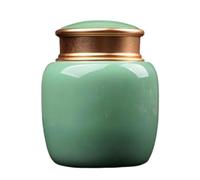 Urna Cenizas Perro Pequeñas Medianas Gatos Doble Tapa Interior Y Exterior Diseño Roscado para Un Buen Sellado (Green,550 ml)