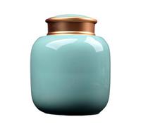 Urna Cenizas Perro Pequeñas Medianas Gatos Doble Tapa Interior Y Exterior Diseño Roscado para Un Buen Sellado (Blue,410 ml)