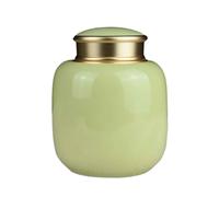 Urna Cenizas Perro Pequeñas Medianas Gatos Doble Tapa Interior Y Exterior Diseño Roscado para Un Buen Sellado (Yellow,300ml)