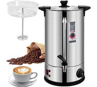 Urna de café comercial de acero inoxidable, máquina de café grande de preparación rápida, máquina expendedora de agua caliente para el hogar, oficina, fiestas, grandes multitudes, dispensador de café