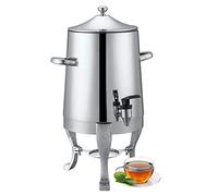 Urna de café de acero inoxidable con tapa, dispensador de bebidas calientes para catering y eventos