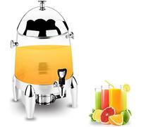 Urna de café de acero inoxidable para bufés y eventos con catering, dispensador de bebidas calientes con tapa y espiga, soporte de combustible incluido
