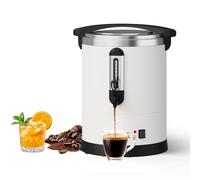 Urna de café grande de 80 tazas con aislamiento de doble pared, cafetera eléctrica comercial de acero inoxidable de 12 litros con bebidas calientes y agua caliente, para bodas, fiestas, catering y