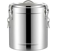 Urna de catering para agua, dispensador de bebidas calientes de acero inoxidable con tapa con cerradura y asa de transporte grande, capacidad de 90 litros