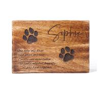 Urna de cremación de madera para cenizas, mascotas, gatos, perros, caja conmemorativa diseñada para animales y humanos, adultos, machos y mujeres, un tributo significativo que honra el amor, la