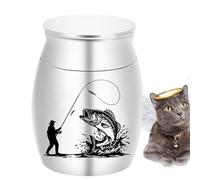 Urna de cremación de perros, recuerdo de Memorial de Pet, 1.18x1.57 pulgadas de cenizas de animales, urna de perros auténtico, jardín a prueba de meteorología para patio trasero, uso de recuerdo, vete
