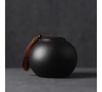 Urna de cremación para gatos, perros, mascotas, cerámica negra, urna sellada, cenizas funerarias, recuerdo, animales pequeños, mascotas, perros, gatos, entierro, adecuado para perros, gatos, cenizas