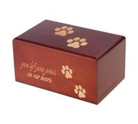 Urna de mascota con huella de huella de recuerdo de tu querido perro condolencia perro gato perdido adorno de recuerdo