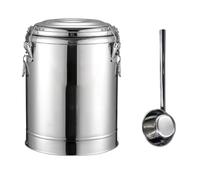 Urna de té de agua caliente de acero inoxidable aislada con grifo, uso de catering, capacidad de 20 litros, mantiene la temperatura hasta 15 horas