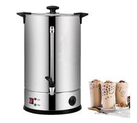 Urna de té eléctrica comercial de acero inoxidable, dispensador de agua caliente con grifo de café y leche Lar Capaci para catering y eventos