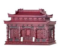 Urna del Antiguo Edificio Chino Palacio Yong'an, Caja para Cenizas Tallada A Mano, Urna para Cenizas De Gran Belleza Y Dignidad, Columbario De Palisandro Macizo