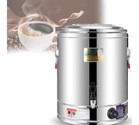 Urna eléctrica de catering de 50 L, dispensador de agua caliente de acero inoxidable con control de temperatura de 30 a 110 °C para oficina, cafetería, uso doméstico, eficiencia de grado comercial