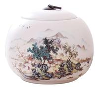 Urna Funeraria para Mascotas Urnas Medianas para Cenizas Humanas O De Mascotas Cerámica Sellada Hermosos Paisajes Pintados A Mano(A)