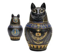 Urna genérica para mascotas,Escultura de resina Objeto de colección,Urna egipcia cenizas animales monumento | para el hogar gato mesa memorial pérdida simpatía caída duelo