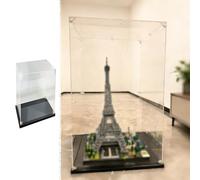 Urna Metacrilato Caja de Exhibición de Acrílico Transparente de 15-70 cm para Suelo, con Cubierta Antipolvo para Objetos de Colección, Trofeos, Artesanías(15x20xH25cm/6x8x10")