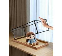 Urna Metacrilato Caja de Exhibición de Figuras de Acrílico con Placas Móviles, Organizador para Guardar Joyas y Adornos, y Funda Protectora para Lego.(25x70x30cm)
