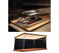 Urna Metacrilato Caja Expositora de Acrílico con Luz LED, Vitrinas Transparentes para Organizar Objetos de Colección / Estuches para Guardar Figuras(60x40x40cm/24x16x16in)