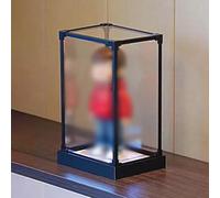 Urna Metacrilato Vitrina Acrílica para Maquetas con Marco de Aluminio. Vitrina de 15, 20, 25, 40, 50, 60 y 70cm de Altura. Vitrina Transparente Antipolvo para Figuras de Acción(L15xW20xH25cm/6x8x10")