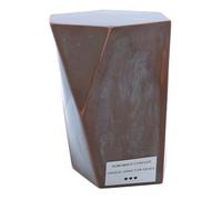 Urna moderna de metal para cenizas, juego de dos urnas de primera calidad para cenizas, urnas escutoides (Patine Cooper)