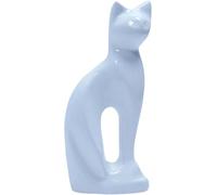 Urna para Cenizas de Gato Mascotas Conmemorativa, Gato Blanco 9" | recipiente, cofre animales, caja conservación, escultura decorativa, condolencia duelo regalo recuerdo, pérdida, deco