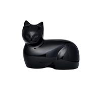 Urna para Cenizas de Gato Mascotas Conmemorativa, Gato Negro 5" | recipiente, cofre animales, caja conservación, escultura decorativa, condolencia duelo regalo recuerdo, pérdida, deco