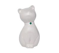 Urna para Cenizas de Gato Mascotas Gatito Conmemorativa, Gatito Blanco 8.5" | recipiente, cofre animales, caja conservación, escultura decorativa, condolencia duelo regalo recuerdo, pérdida, deco