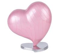 Urna para Cenizas Humanas Corazón Adultos Niños Conmemorativa, Rosa 10" | recipiente, cofre funerario, caja conservación, vasija decorativa, condolencia duelo regalo recuerdo deco, pérdida, simpatía