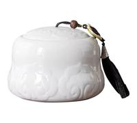 Urna para Cenizas Urna Clásica China para Animales, Columbario Pequeño para Gatos Y Perros, Decoraciones De Cerámica De Alta Temperatura, Recuerdos Funerarios(B)