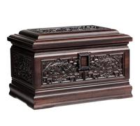 Urna para Cenizas Urna para Cenizas del Palacio del Dragón Chino/Palacio del Fénix, Columbario De Ébano Tallado A Mano, Ceniza para Hombres Y Mujeres(Phoenix)