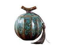 Urna para mascotas, gato, perro, conejo, urna de cremación, altar, para entierro, hogar, sellada, a prueba de humedad, tarro de colección de pelo (azul, M)