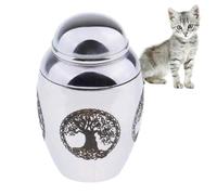 Urna para mascotas - Urna de acero inoxidable para células de animales, urna monumentos, elegante urna para cenizas de perros y , urna conmemorativa para conejos, hámsters, glúteos