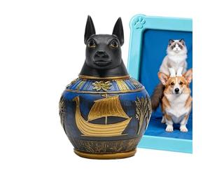 Urna Para Perro | Tarro Espiritual De Resina Egipcia | Urnas Conmemorativas De Mascotas | Para Recordar La Pérdida, El Hogar, El Dolor, Escritorio O Estante, Honrar Y Atesorar Recuerdos Preciosos