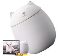 Urna para perro, urna de gato, recuerdo de cenizas de perro, caja decorativa conmemorativa de cremación para mascotas, recuerdo para estantes, chimenea, mesa, ceremonia, collar de pelo, yeso, huellas