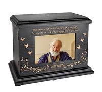 Urnas conmemorativas de cremación para Cenizas humanas, Adultos, machos y Hembras, Caja de urnas de Marco de Fotos de Madera y ataúd para Cenizas, Hombres, Mujeres y niños, urnas funerarias de