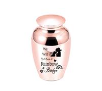 Urnas de aleación de aluminio para mascotas, para perros, gatos, contenedor de cenizas, colgante de urna de recuerdo con palabras, urnas conmemorativas, regalo conmemorativo para perros y gatos