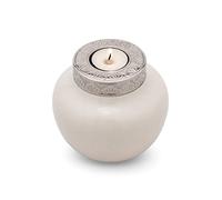 Urnas de cremación para cenizas humanas, urna de vela de recuerdo para cenizas, pequeña urna decorativa blanca de cremación, hermosa urna conmemorativa moderna, urna pequeña para cenizas humanas, urna