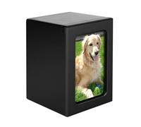 Urnas de cremación para mascotas - Magnífico monumento de madera, soporte de recuerdo | Elegante soporte de material, diseño hecho a mano, recuerdo precioso para Les a